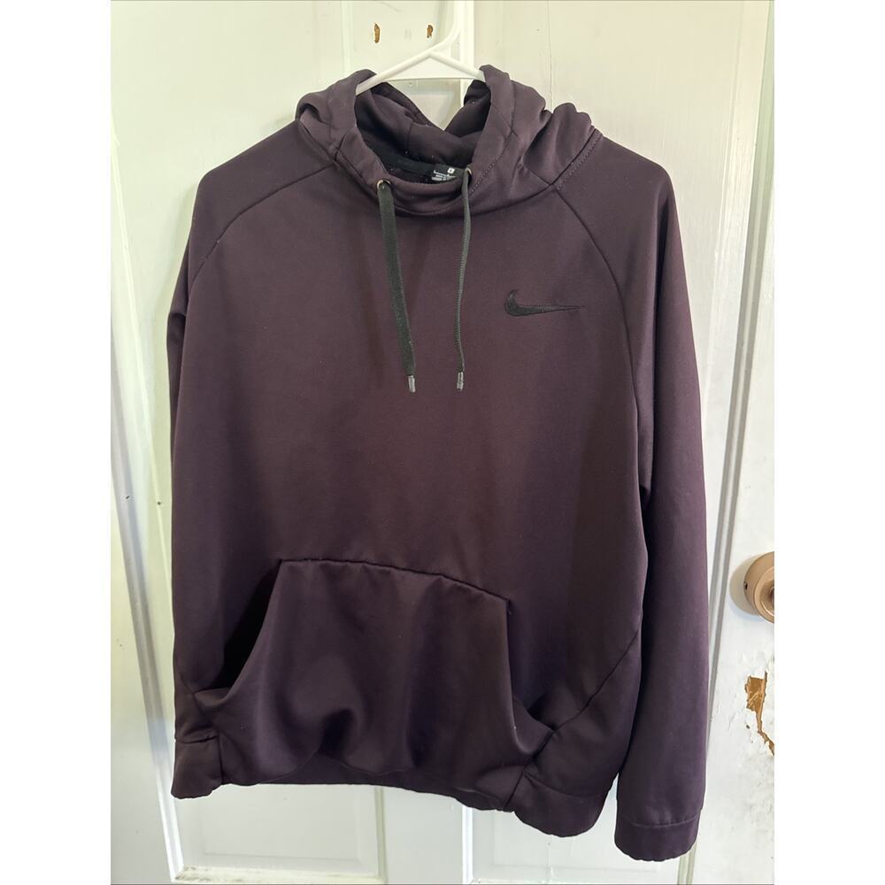Nike Sweatshirt Men’s L purple￼Therm Dri-Fit Pullover Hoodie 826671-091